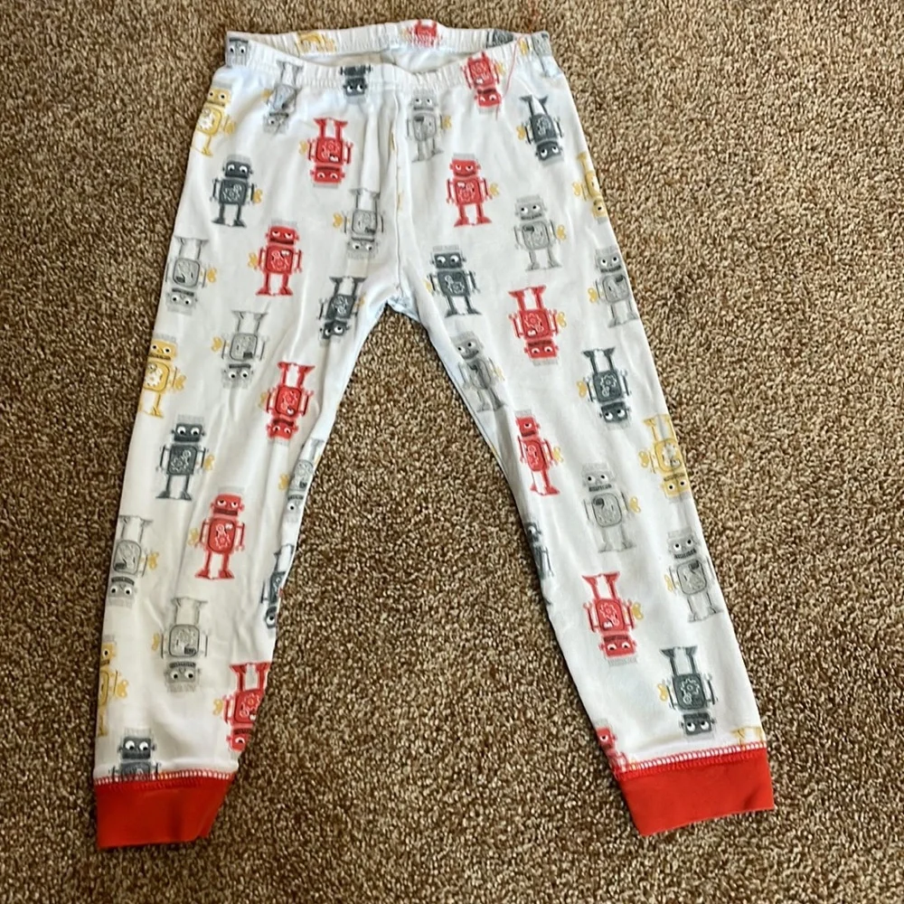 Just want you short sleeve long pants, robot PJs 4T